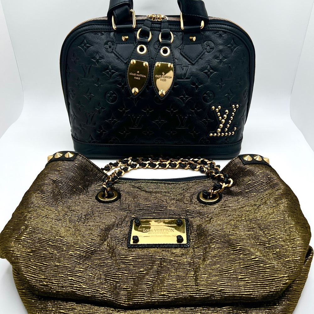 Louis Vuitton Limited Edition Black Monogram Double Jeu Neo-Alma Bag